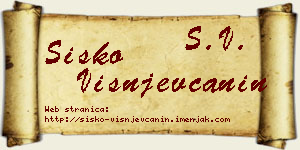 Sisko Višnjevčanin vizit kartica